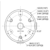 ACCESORIOS/DAHUA/DH-PFA137: CAJA DE CONEXIONES COMPATIBLE CON SERIES / T3A / HDW8 / HDW7 / H DBW4 /  [ DH-PFA137 ][ AC-11179 ]