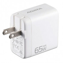 CARGADOR ADATA USB DE PARED 65W GAN 2PUERTO USB TIPO C 1 PUERTO USB A ENCHUFE PLEGABLE BLANCO [ CHARGERU-0653-QCPDWH ]