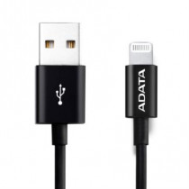 Cable Adata Lightning USB-A 2.0 1m Color Negro [ AMFIPL-1M-CBK ]