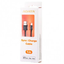 Cable Adata Lightning USB-A 2.0 1m Color Negro [ AMFIPL-1M-CBK ]