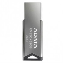 Memoria USB Adata UV350 Metlica 32 GB 3.2 Gen1 Color Plata [ AUV350-32G-RBK ]