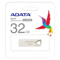 Memoria USB Adata 32 GB UV210 Metlica 2.0 Color Plata [ AUV210-32G-RGD ]