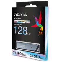 Memoria USB Adata 128 GB UE800 Flash Drive Tipo C 3.2 Color Plata Metlica [ AELI-UE800-128G-CSG ]