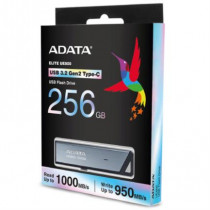 Memoria USB Adata 256 GB UE800 Flash Drive Tipo C 3.2 Color Plata Metlica [ AELI-UE800-256G-CSG ]