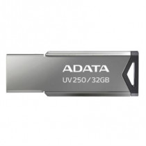 Memoria USB ADATA 32 GB UV250 Color Plata 2 0 Metalica [ AUV250-32G-RBK ]