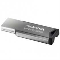 Memoria USB ADATA 32 GB UV250 Color Plata 2 0 Metalica [ AUV250-32G-RBK ]