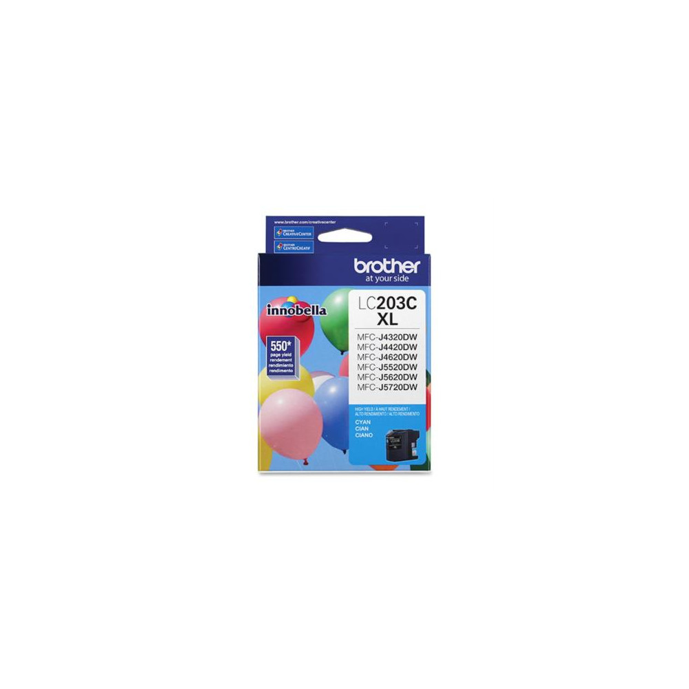 Tinta Brother LC203C Rendimiento 550 Pginas MFCJ4420DW/MFCJ4620DW Color Cian [ LC203C ]