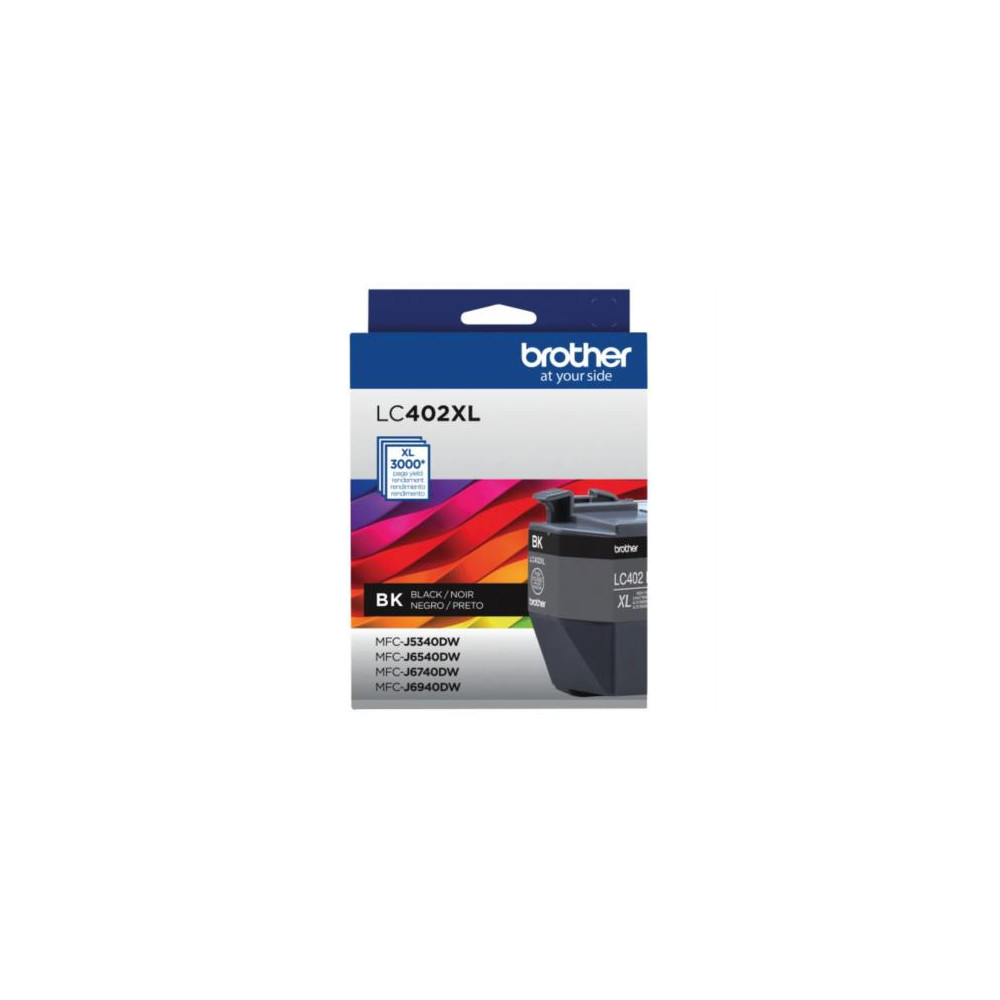 Tinta Brother LC402XL Sper Alto Rendimiento Hasta 3000 Pginas Color Negro [ LC402XLBKS ]