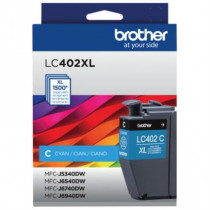 Tinta Brother LC402XL Sper Alto Rendimiento Hasta 1500 Pginas Color Cian [ LC402XLCS ]