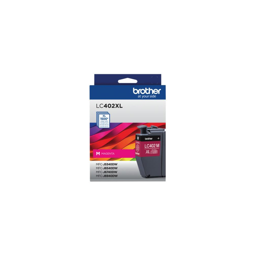 Tinta Brother LC402XL Sper Alto Rendimiento Hasta 1500 Pginas Color Magenta [ LC402XLMS ]