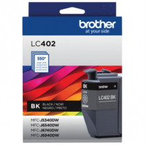 Tinta Brother LC402BK Alto Rendimiento Hasta 550 Pginas Color Negro [ LC402BKS ]