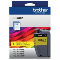 Tinta Brother LC402Y Alto Rendimiento Hasta 550 Pginas Color Amarillo [ LC402YS ]