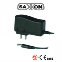 Fuente de Poder Saxxon Regulada 12Vcc 1 Amper Conector Macho Especial para Cmaras de CCTV/ Usos Mlti [ PSU1201-E ]