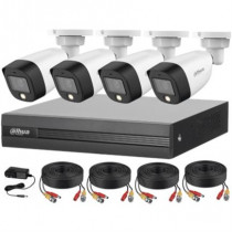 Kit de 4 Canales Dahua Full Color 2MP con Audio DVR Cooper-I WizSense-IA/4 Cmaras 2MP con Microfono  [ DH-KITXVR1B04-I4-HFW1239CN-A-L ]