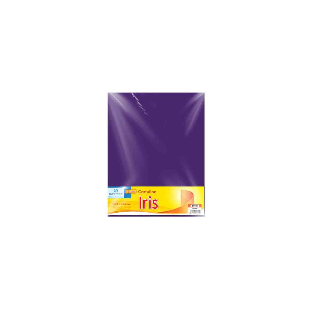 CARTULINA EUROMAC IRIS MORADO 50X65CM C/10 [ EI0040 ]