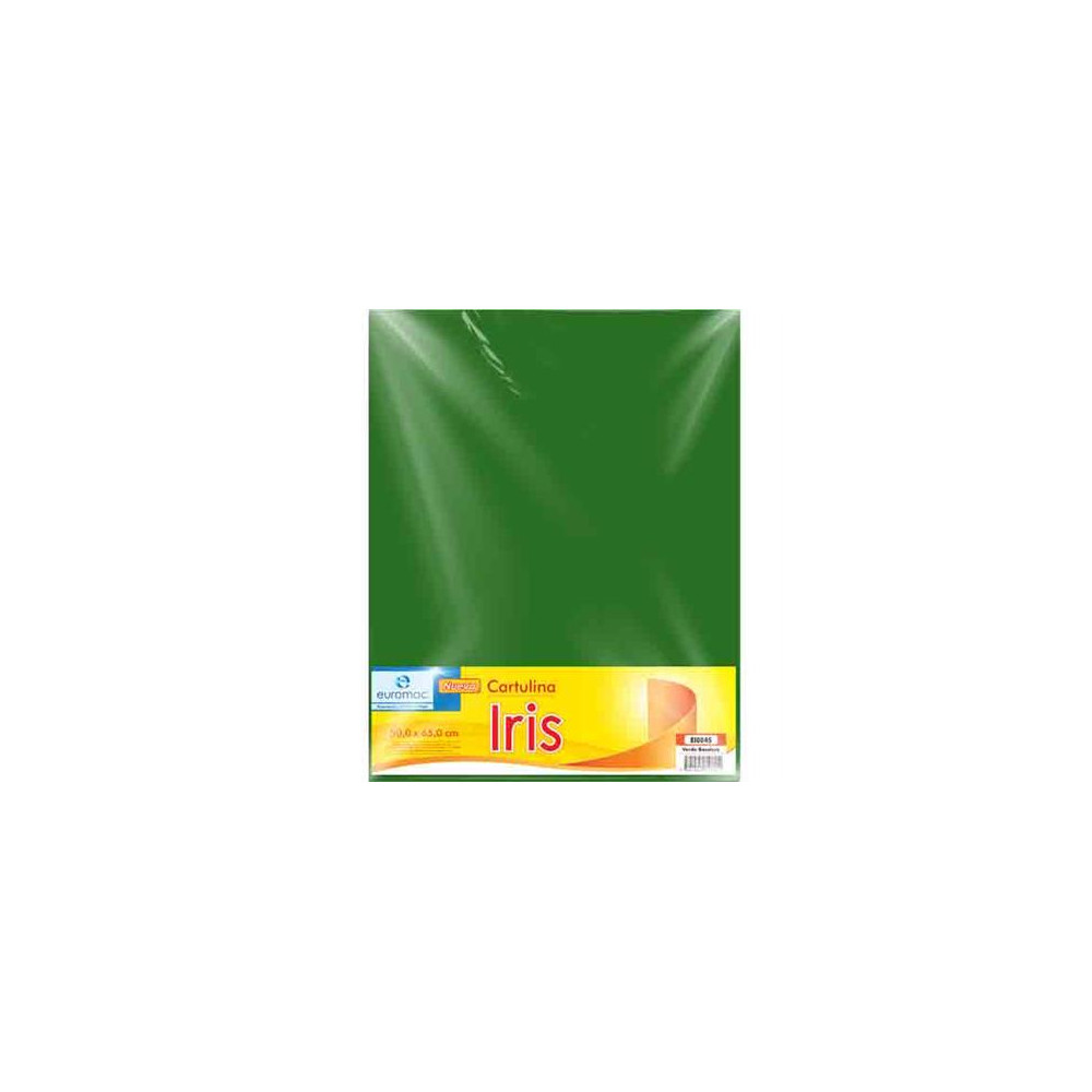 CARTULINA EUROMAC IRIS VDE BANDERA 50X65 C/10 [ EI0045 ]