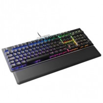 Teclado Gamer EVGA Z15 RGB Multi Mecnico Switch Kailh Speed Bronze Almbrico reposa muecas magntico N [ 821-W1-15SP-K2 ]