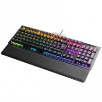 Teclado Gamer EVGA Z15 RGB Multi Mecnico Switch Kailh Speed Bronze Almbrico reposa muecas magntico N [ 821-W1-15SP-K2 ]