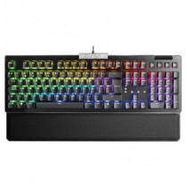 Teclado Gamer EVGA Z15 RGB Multi Mecnico Switch Kailh Speed Bronze Almbrico reposa muecas magntico N [ 821-W1-15SP-K2 ]