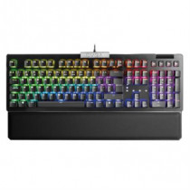 Teclado Gamer EVGA Z15 RGB Multi Mecnico Switch Clicky Speed Bronze Almbrico Reposa Muecas Magntico  [ 822-W1-15SP-K2 ]