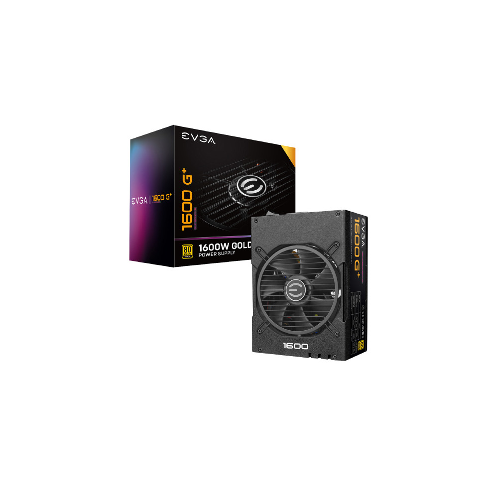 Fuente de Poder EVGA SuperNova 1600W G+ 80 Plus Gold ATX 12V Full Modular 24 pin Fan 135mm Negro [ 220-GP-1600-X1 ]