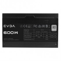 Fuente de Poder EVGA W1 600W 80 Plus White ATX 12V 24 pin Fan 120mm Negro [ 100-W1-0600-K1 ]