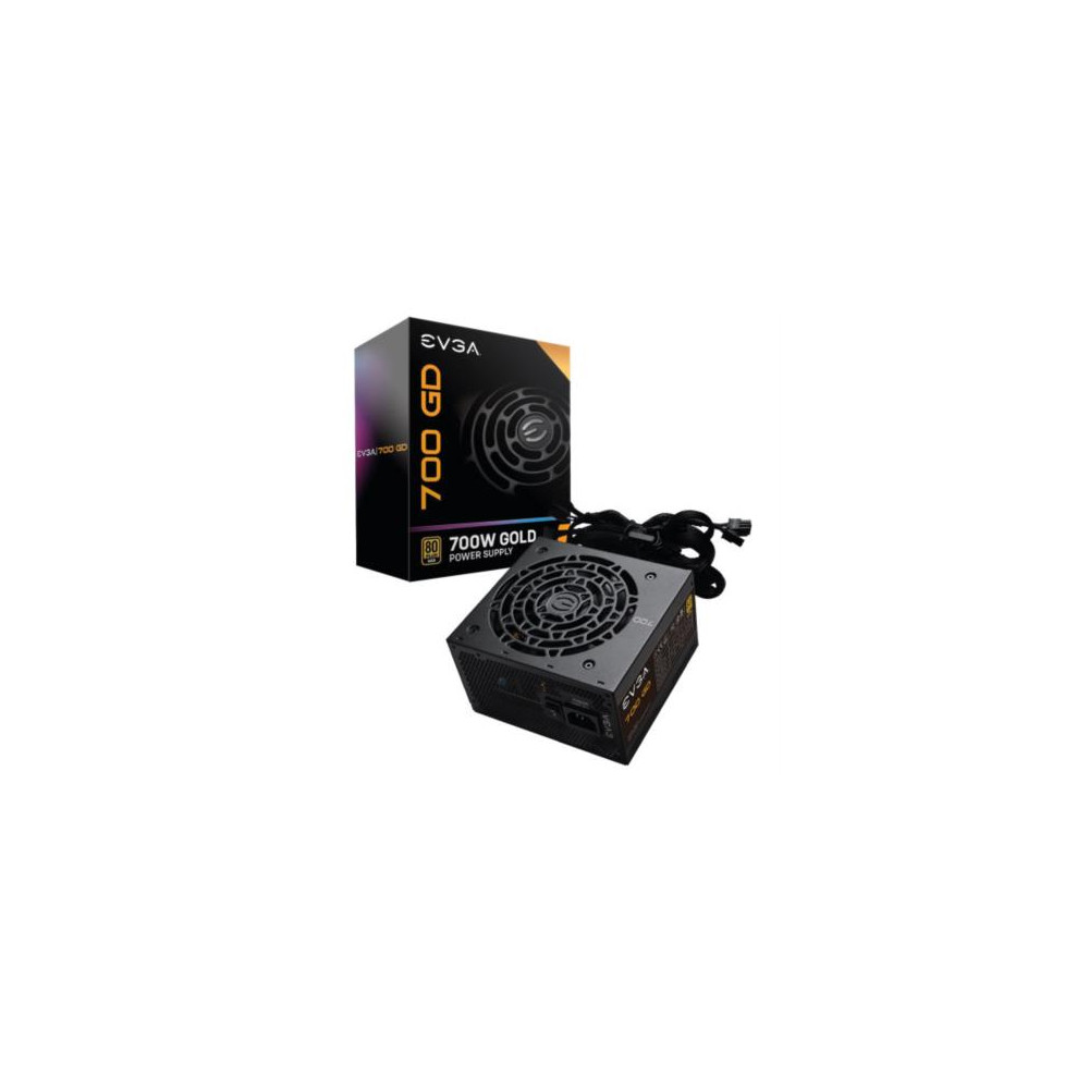 Fuente de Poder EVGA GD 700W 80 Plus Gold ATX 12V 24 pin Fan 120mm Negro [ 100-GD-0700-V1 ]