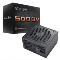 Fuente de Poder EVGA BV 500W 80 Plus Bronze ATX 12V 24 pin Fan 120mm Negro [ 100-BV-0500-K1 ]