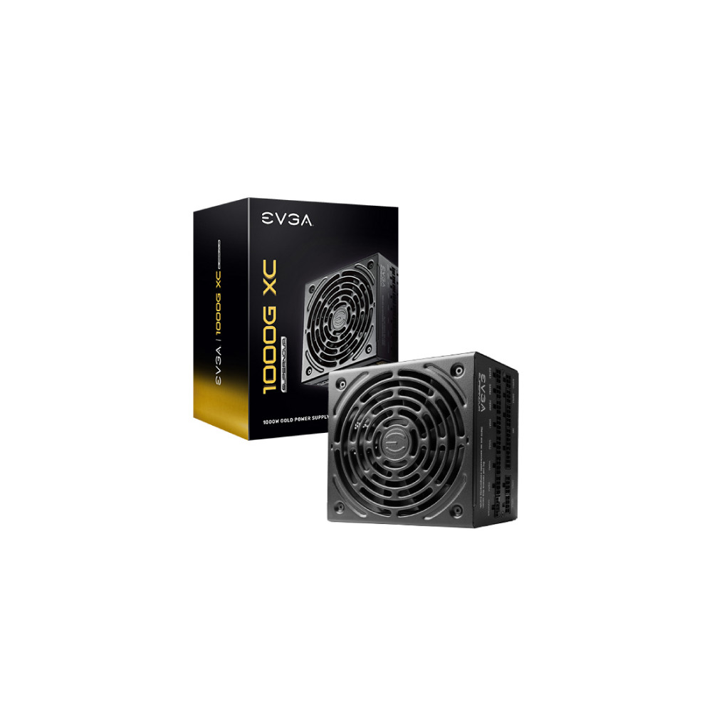 Fuente de Poder EVGA SuperNova 1000W XC 80 Plus Gold ATX 12V Full Modular 24 pin Fan 135mm Negro [ 520-5G-1000-K1 ]