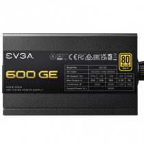 Fuente de Poder EVGA GE 600W 80 Plus Gold ATX 12V Eco Mode 24 pin Fan 120mm Negro [ 200-GE-0600-V1 ]