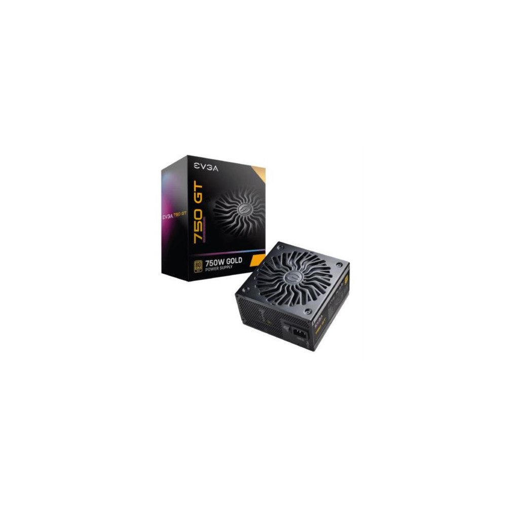 Fuente de Poder EVGA SuperNova 750W GT 80 Plus Gold ATX 12V Eco Mode Full Modular 24 pin Fan 135mm N [ 220-GT-0750-Y1 ]