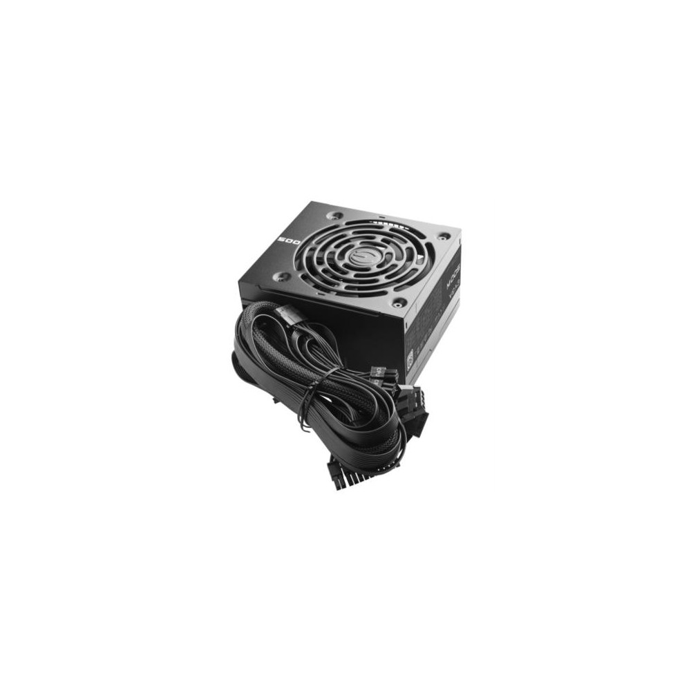 Fuente de Poder EVGA W1 500W 80 Plus White ATX 12V 24 pin Fan 120mm Negro [ 100-W1-0500-KR ]