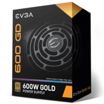 Fuente de Poder EVGA GD 600W 80 Plus Gold ATX 12V 24 pin Fan 120mm Negro [ 100-GD-0600-V1 ]