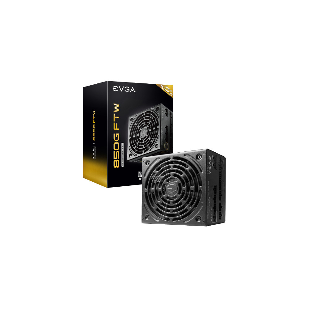 Fuente de Poder EVGA SuperNOVA 850W FTW 80 Plus Gold ATX 3.0 PCIe 5.0 Full Modular Eco Mode Fan 150m [ 535-5G-0850-K1 ]