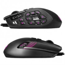 Mouse EVGA X15 MMO RGB Gaming 20 Botones 16000dpi Color Negro [ 904-W1-15BK-KR ]