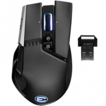 Mouse Gamer Ergonomico EVGA X20 Optico RGB 16000 DPI 10 Botones Inalambrico Bluetooth USB Tipo A Neg [ 903-T1-20BK-K3 ]