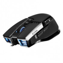 Mouse Gamer Ergonomico EVGA X17 Optico RGB 16000 DPI 10 Botones Alambrico Cable USB Negro 903-W1-17B [ 903-W1-17BK-KR ]