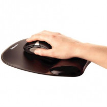 Mouse Pad Fellowes con Reposamuecas de Gel Crystal Color Negro [ 9112101 ]