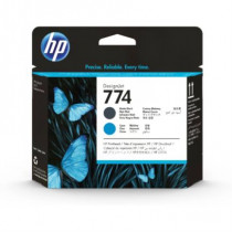 Cabezal de Impresin HP DesignJet 774 Color Negro Mate-Cian [ P2W01A ]