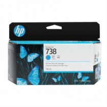 Tinta HP DesignJet 738 130ml Color Cian [ 498N5A ]