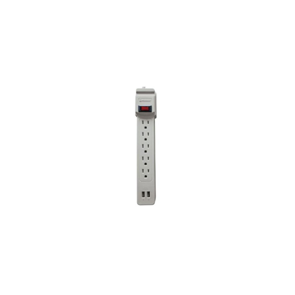 Supresor Koblenz SS-550 USB 550 Joules 5 Contactos Aterrizados Switch On/Off 2 Puertos USB [ 00-5333-00-0 ]