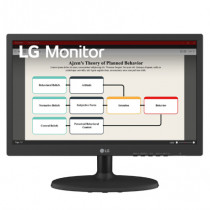 Monitor LG 18.5" TN 1366x768 75Hz vga hdmi DP 3 Aos Garantia [ 19BA300 ]