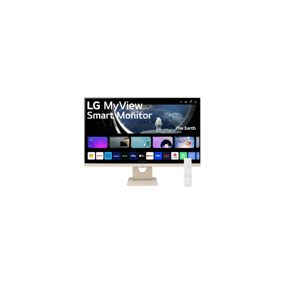 Monitor LG 27" Myview Smart TV WebOs23 IPS 1920x1080 HDMI USB 1 yr garantia [ 27SR50F-W ]