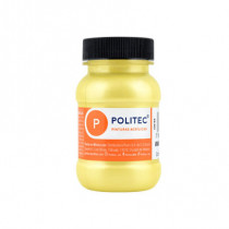 Pintura Acrilica Politec Amarillo Metalico 100ml No 518  Caja c/6 piezas [ 29518 ]