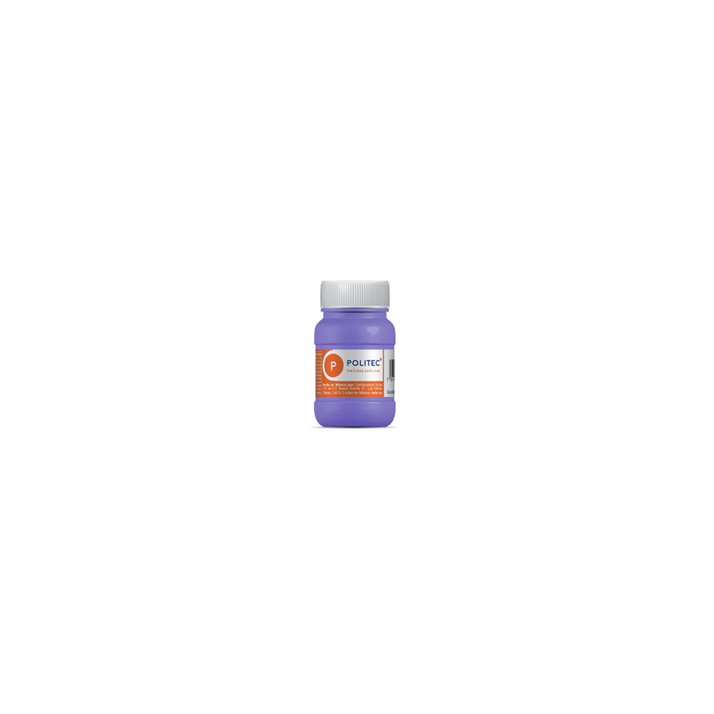 Pintura Acrilica Politec Morado 100ml No 334 Caja c/6 piezas [ 14304 ]