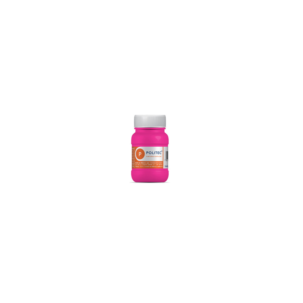 Pintura Acrilica Politec Rosa Mex. 100ml No 337 Caja c/6 piezas [ 14322 ]