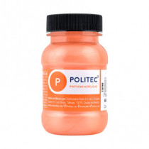 Pintura Acrilica Politec Naranja Matalico 100ml No 508 Caja c/6 piezas [ 29517 ]