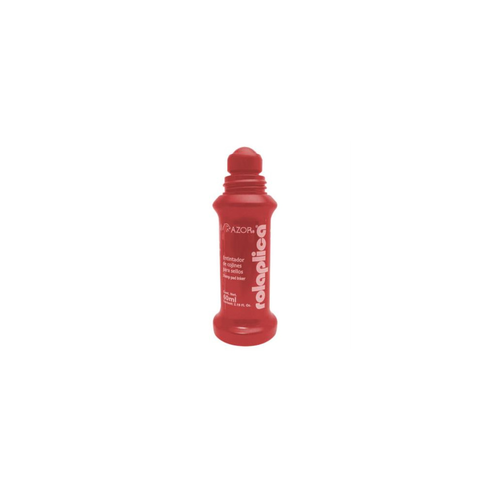 Tinta Azor Rolaplica 587 para Sellos Rojo 60ml [ 587RO ]