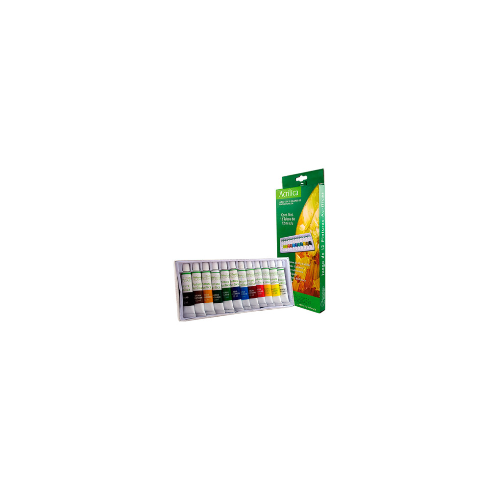 Acrilico Rodart 12 ml juego C/12 colores [ 12950 ]