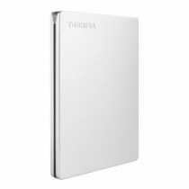 Disco Duro Externo Toshiba Canvio Slim 1TB 2.5" USB 3.0 Color Plata para Windows y Mac [ HDTD310XS3DA ]